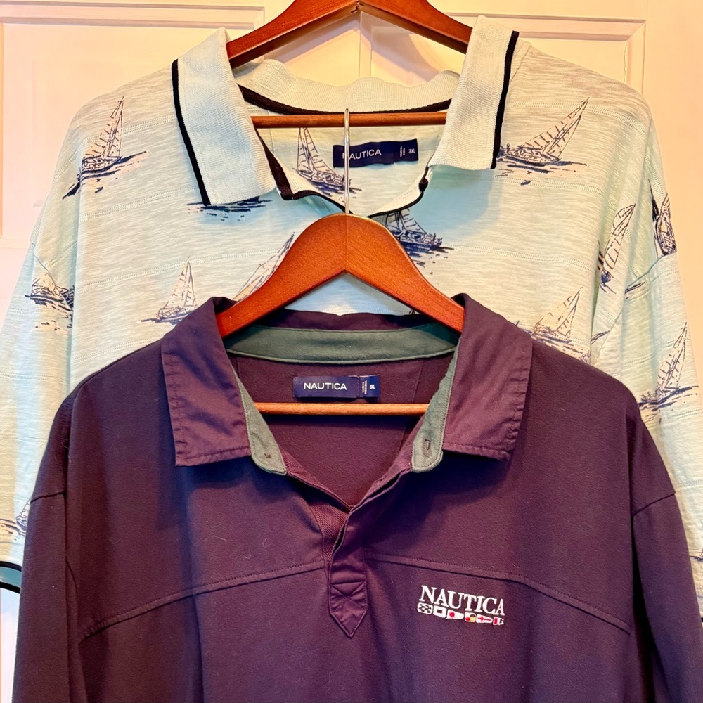 Bundle of 2 Men’s Nautica Polos, size 3XL EUC